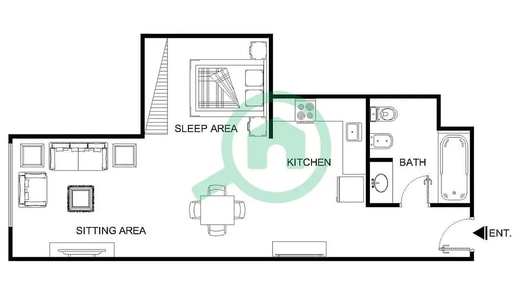 Cozy And Airy Studio Apartment In Business Bay! Dubai